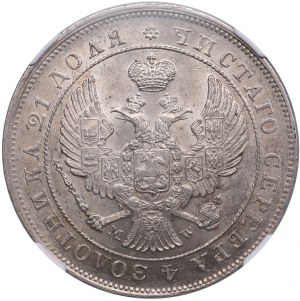Russia (Poland, Warsaw mint) Rouble 1844 MW - Nicholas I (1825-1855) - NGC MS 62