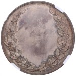 Russia Silver Prize Medal 1862 - Moscow Hunting Society - NGC MS 64