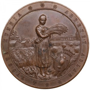 Finland (Russia, St.Petersburg mint) Bronze Prize Medal 1894 - 10th Agricultural Exhibition in Vaasa - Alexander III (18