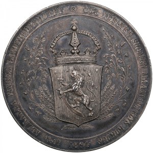 Finland (Russia, St.Petersburg mint) Silver Prize Medal 1894 - 10th Agricultural Exhibition in Vaasa - Alexander III (18