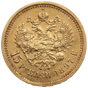 Russia 15 Roubles 1897 AГ - Nicholas II (1894-1917)
