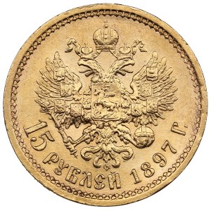 Russia 15 Roubles 1897 AГ - Nicholas II (1894-1917)