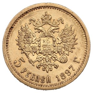Russia 5 Roubles 1897 AГ - Nicholas II (1894-1917)