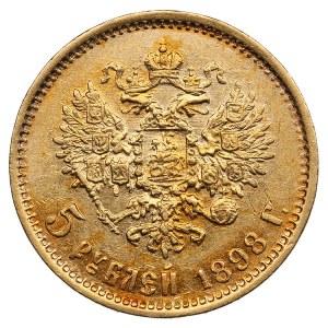 Russia 5 Roubles 1898 АГ - Nicholas II (1894-1917)