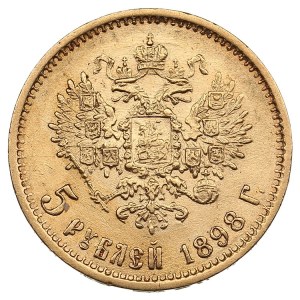 Russia 5 Roubles 1898 АГ - Nicholas II (1894-1917)