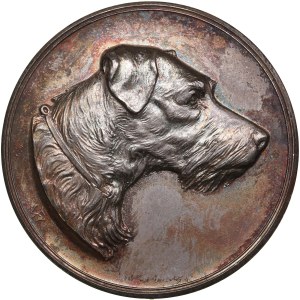 Finland (Russia) Silver (Silvered) Medal of Finnish Fox Terrier Club ND (Before 1917)
