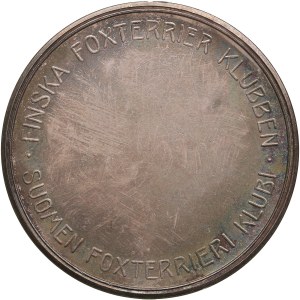 Finland (Russia) Silver (Silvered) Medal of Finnish Fox Terrier Club ND (Before 1917)