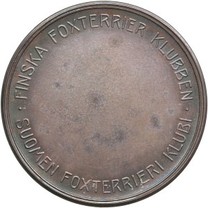 Finland (Russia) Silver (Silvered) Medal of Finnish Fox Terrier Club ND (Before 1917)