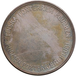Finland (Russia) Silver (Silvered) Medal of Finnish Fox Terrier Club ND (Before 1917)