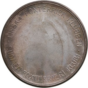 Finland (Russia) Silver (Silvered) Medal of Finnish Fox Terrier Club ND (Before 1917)