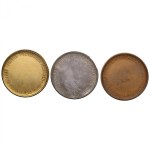 Set of Finland (Russia) Prize (I, II, III place) Medals of Finnish Fox Terrier Club ND (Before 1917) (3)