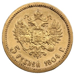 Russia 5 roubles 1904 AP - Nicholas II (1894-1917)