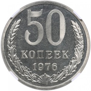 Russia (USSR) 50 Kopecks 1976 - NGC PL 65 CAMEO