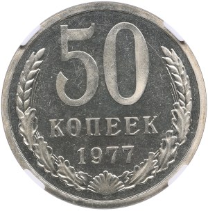 Russia (USSR) 50 Kopecks 1977 - NGC PL 66 CAMEO