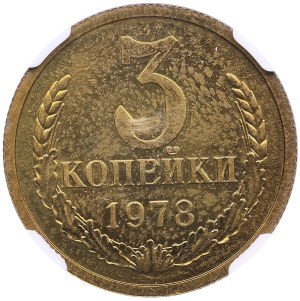 Russia (USSR) 3 Kopecks 1978 - NGC PL 64