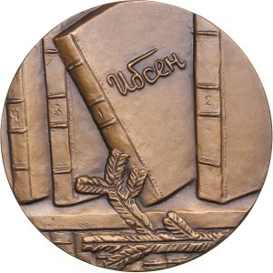 Russia (USSR) Bronze (Tombac) Medal 1982 ММД (M) - In Memory of Henrik Ibsen