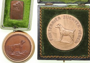 Group of 3 Bronze Finnish (Russia) & Austro-Hungarian Medals - Kennel Clubs (3)