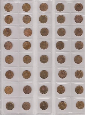 Group of Russian (USSR) 2 Kopecks (40)