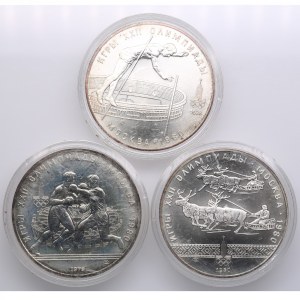 Group of Russian (USSR) 10 Roubles 1978, 1979, 1980 - XXII Summer Olympic Games, Moscow (3)