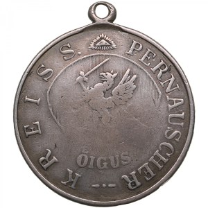 Russia (Estland Governorate, Pärnu district) Silver Official Badge 1820 - Chairman of the Volost Court - Aleksander I (1