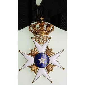 Sweden Badge of the Order of the North (Polar) Star (Kungliga Nordstjärneorden) in Gold ND (middle 20th c.) - Commander