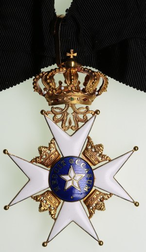 Sweden Badge of the Order of the North (Polar) Star (Kungliga Nordstjärneorden) in Gold ND (middle 20th c.) - Commander