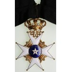 Sweden Badge of the Order of the North (Polar) Star (Kungliga Nordstjärneorden) in Gold ND (middle 20th c.) - Commander