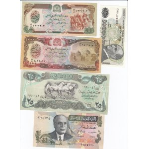Group of Banknotes: Turkey, Tunisia, Iraq, Afghanistan (10)