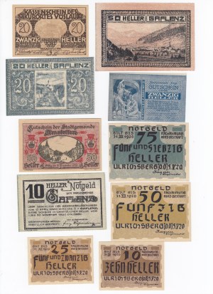 Group of Banknotes: Austria, Set of Notgeld (10)
