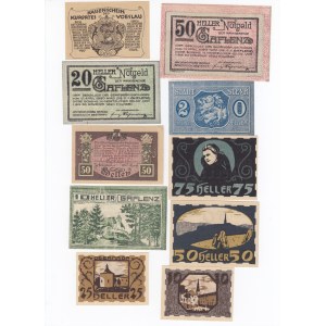 Group of Banknotes: Austria, Set of Notgeld (10)