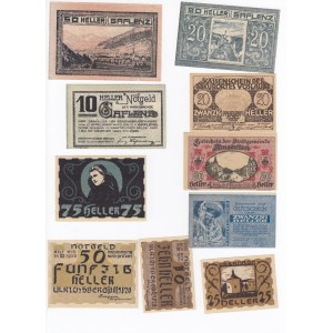 Group of Banknotes: Austria, Set of Notgeld (10)