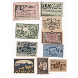 Group of Banknotes: Austria, Set of Notgeld (10)