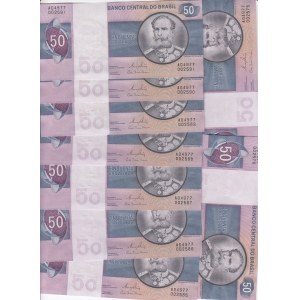 Brazil 50 Cruzeiros ND (1970-1980) - Consecutive numbers (17)