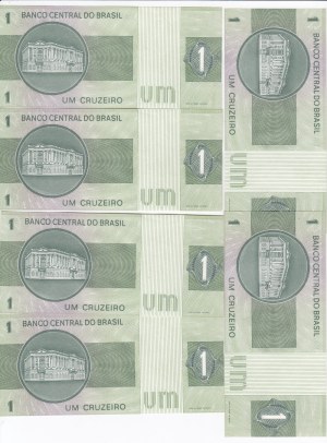 Brazil 1 Cruzeiro ND (1972, 1975, 1980) - Consecutive numbers (20)