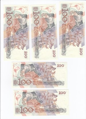 Brazil 100 Cruzados Novos ND (1989) (5)