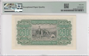Bulgaria (National Bank) 250 Leva 1943 (ND 1944) - PMG 66 EPQ Gem Uncirculated