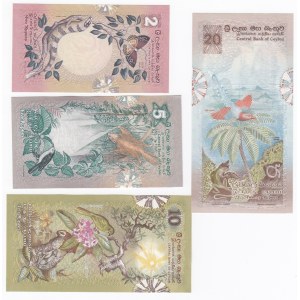 Ceylon 20, 10, 5 & 2 Rupees 1979 (4)