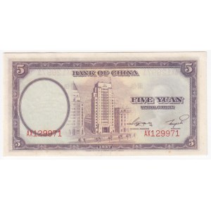 China (Bank of China) 5 Yuan 1937