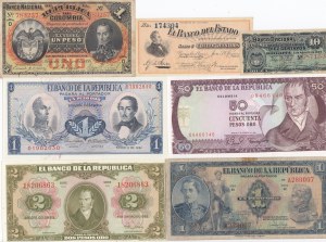 Group of Colombia Banknotes (7)