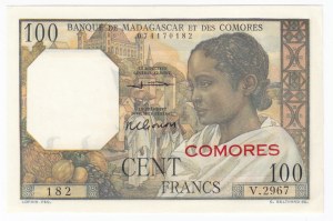 Comoros (Madagascar) 100 Francs 1960-1963
