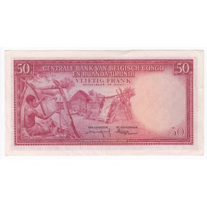 Belgian Congo 50 Francs 1959