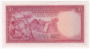 Belgian Congo 50 Francs 1959