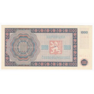 Czechoslovakia 1000 Korun 1945