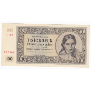 Czechoslovakia 1000 Korun 1945