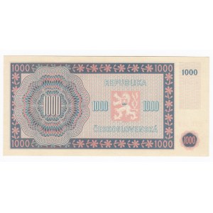 Czechoslovakia 1000 Korun 1945