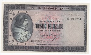 Czechoslovakia 1000 Korun 1945