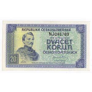Czechoslovakia 20 Korun 1945