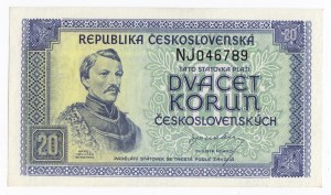 Czechoslovakia 20 Korun 1945