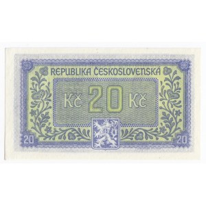 Czechoslovakia 20 Korun 1945