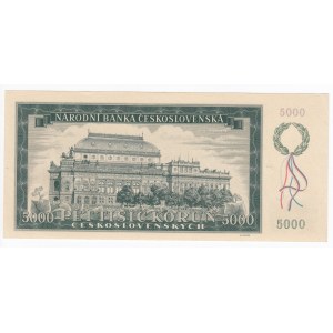 Československo 5000 korún 1945